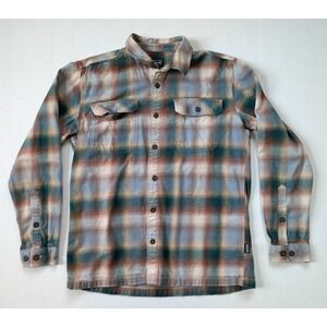 Patagonia Organic Cotton Fjord Flannel Mens Medium 42400 Long Sleeve Button Down